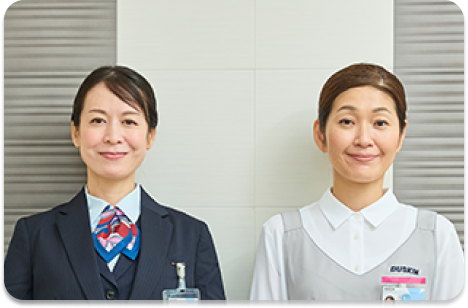 教育されたサービススタッフと安心できるマネジメント体制